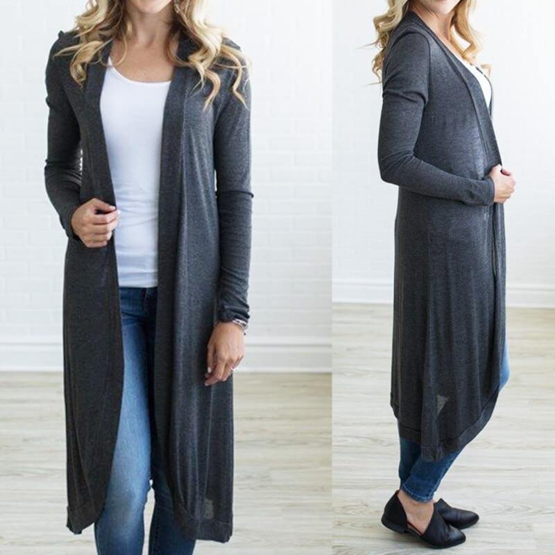 Casaco Femeninas Tricot Duster